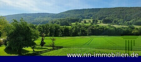 Genie�en Sie den traumhaften Ausblick von der Terrasse in die umliegende Natur!